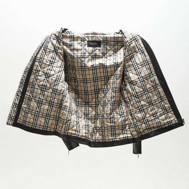 BURBERRY BLACK LABEL LEATHER JACKET