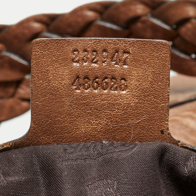 GUCCI LEATHER BAMBOO HAND BAG