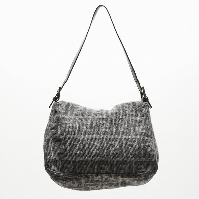 FENDI WOOL MAMMA BAGUETTE BAG