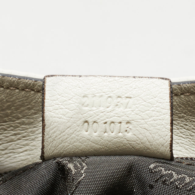 GUCCI LEATHER MONOGRAM HAND BAG