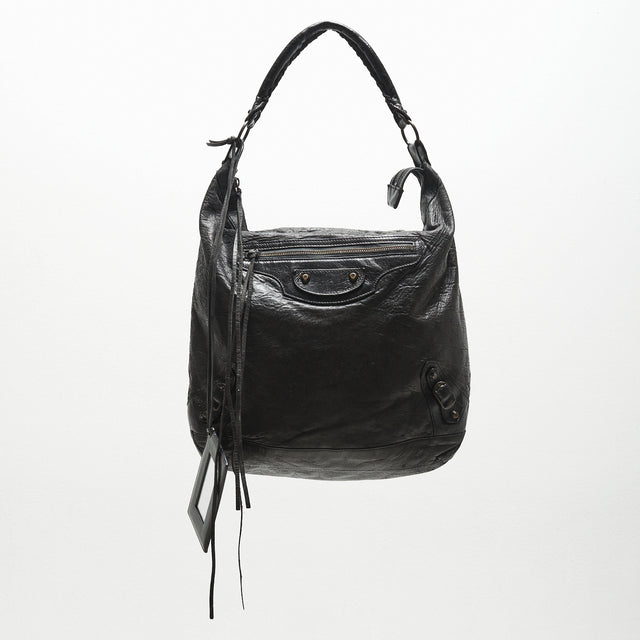 BALENCIAGA LEATHER SHOULDER BAG