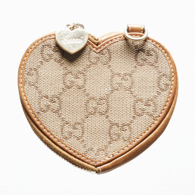 GUCCI MONOGRAM HEART WALLET