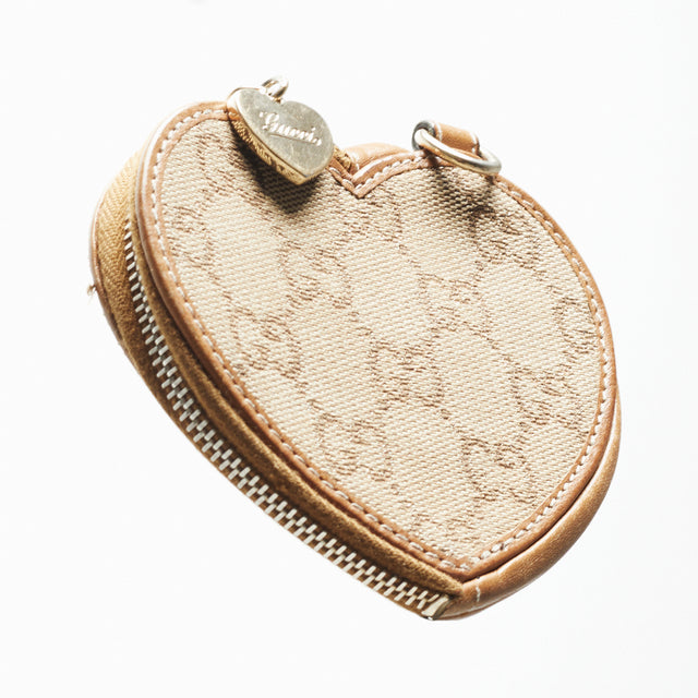 GUCCI MONOGRAM HEART WALLET