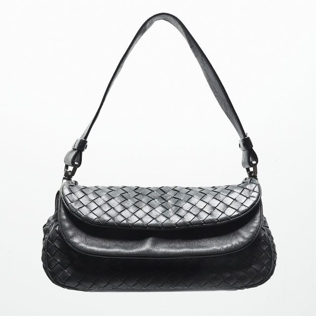 BOTTEGA VENETA LEATHER FLAP BAG