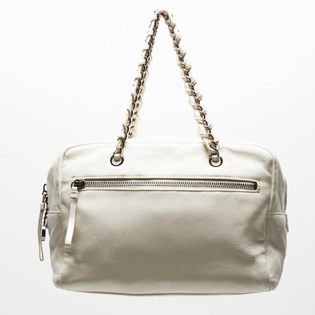 CHANEL BOSTON LEATHER HAND BAG