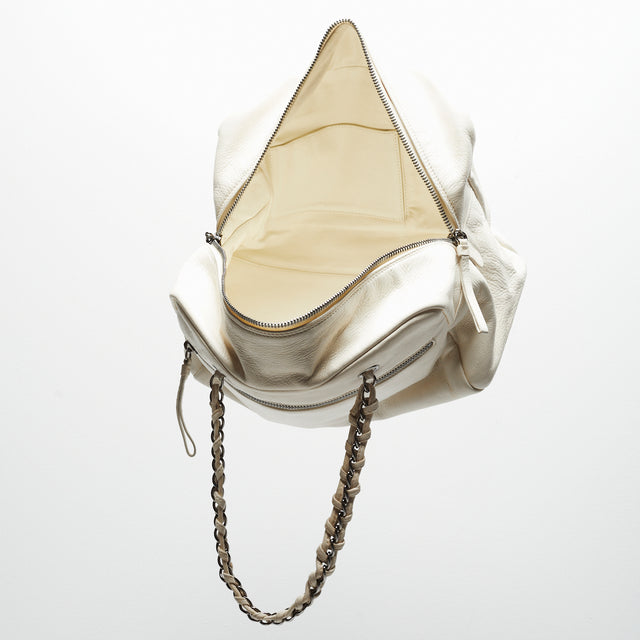 CHANEL BOSTON LEATHER HAND BAG