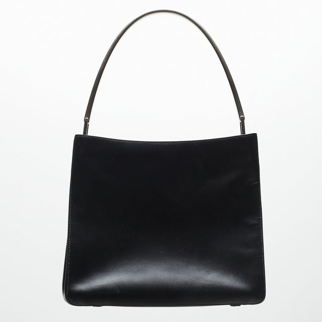 PRADA LEATHER RUNWAY HOBO HAND BAG