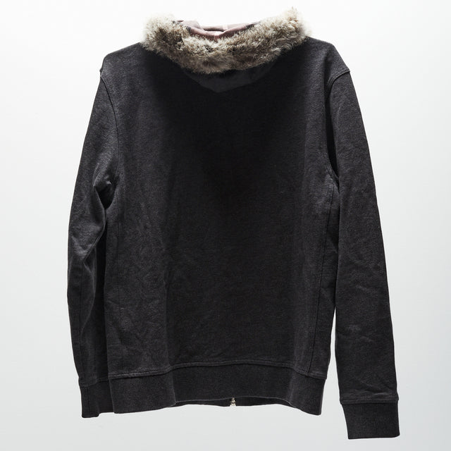 BURBERRY BLACK LABEL FUR ZIP HOODIE
