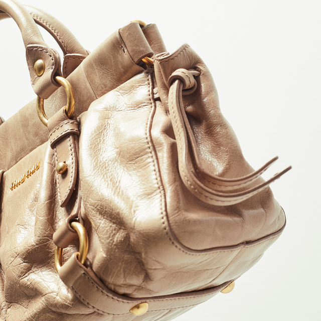 MIU MIU LEATHER HAND BAG