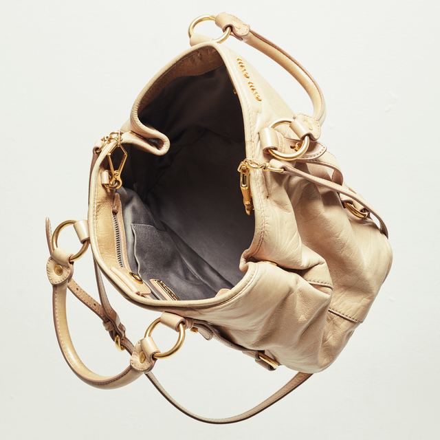 MIU MIU LEATHER HAND BAG