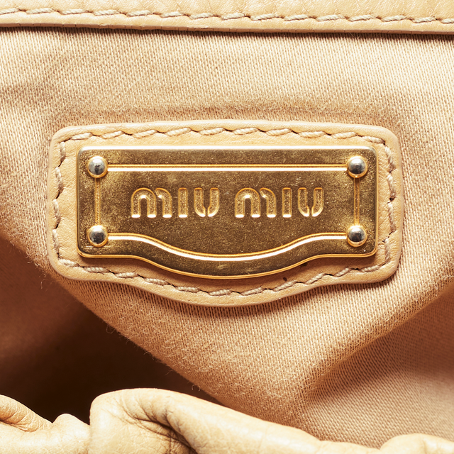 MIU MIU LEATHER HAND BAG