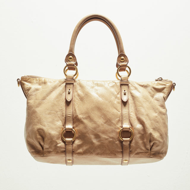 MIU MIU LEATHER HAND BAG