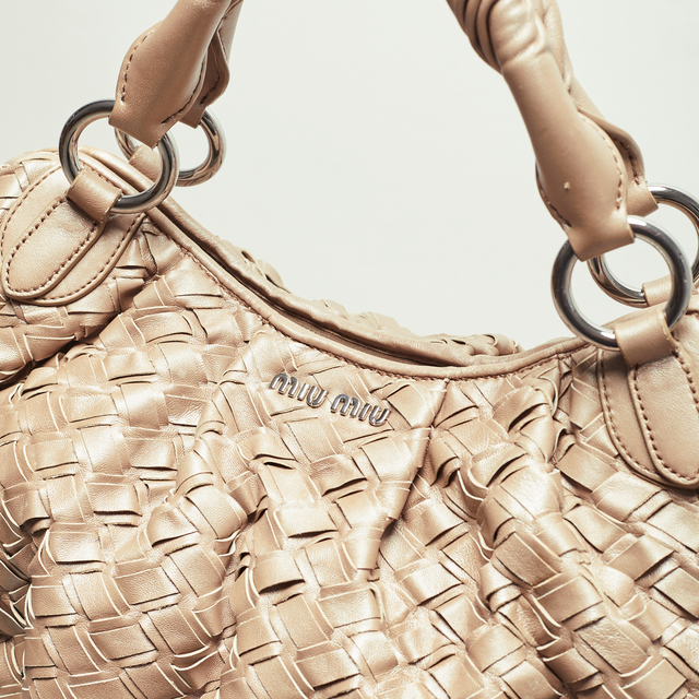 MIU MIU LEATHER HAND BAG