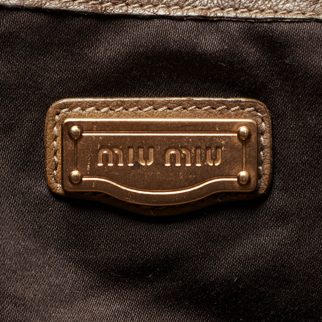 MIU MIU LEATHER HAND BAG