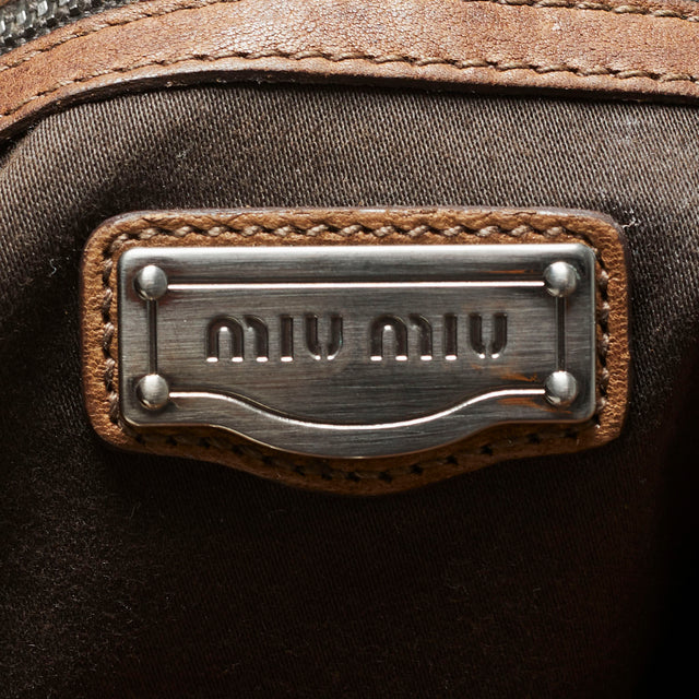 MIU MIU LEATHER HAND BAG