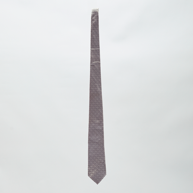 FENDI MONOGRAM SILK TIE